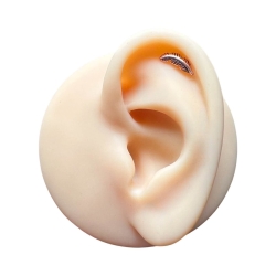 Helix Ohrpiercing Ohrstecker 925 Sterling Silber rosévergoldet mit Feder