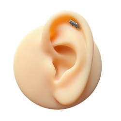 Helix Ohrpiercing 925 Sterling Silber Blitz schwarz Verschlusskugel 3mm