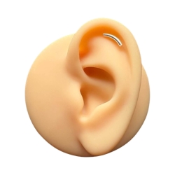 Helix Ohrpiercing 925 Sterling Silber umgekehrter Mond Verschlusskugel 3mm