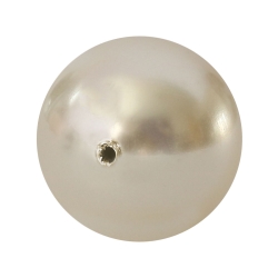 Imitierte Perle angebohrt in creme 6mm