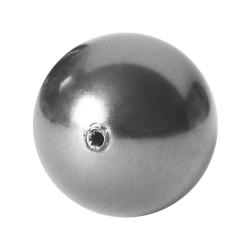 Imitierte Perle angebohrt in silber 6mm
