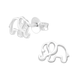 Kinder Ohrringe Ohrstecker 925 Sterling Silber mit Elefant