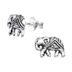 Ohrringe Ohrstecker 925 Sterling Silber Indischer Elefant