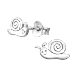 Kinder Ohrringe Ohrstecker 925 Sterling Silber mit Schnecke