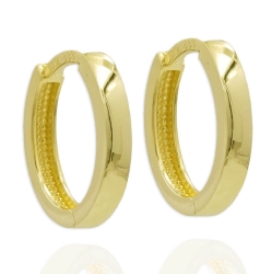 Klappcreolen 333 Gelbgold Ohrringe 13 x 11mm oval