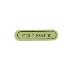 100 x Klebeetiketten Schmuck "Gold 585/000"