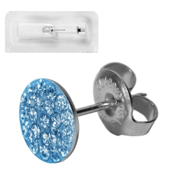 Ohrringe Kristalliner Erstohrstecker Chirurgenstahl in verschiedenen Farben Studex System 75
