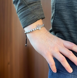 MARTIN1985 Modisches Edelstahl Damen Armband Krone mit Zirkoniasteinen Geschenkverpackung