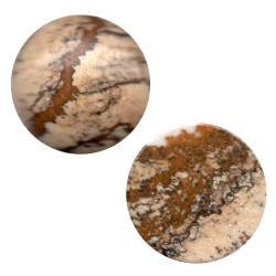 Landschaftsjaspis Cabochon Klebstein 15mm