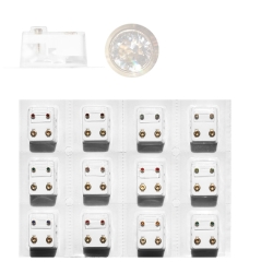 Erstohrstecker Set Chirurgenstahl vergoldet - 12 Paar Sterile Ohrstecker Zarge mit Stein 4mm