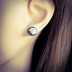 Ohrringe Ohrstecker 316L Chirurgenstahl mit Weißkopfadler