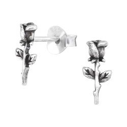 Rosen Ohrringe Ohrstecker 925 Sterling Silber