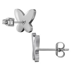 Titan Ohrringe Ohrstecker mit Schmetterling