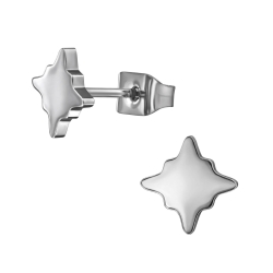 Titan Ohrringe Ohrstecker mit Stern 5mm