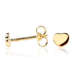 Ohrstecker 333 Gelbgold 8kt mit Herz