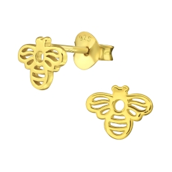 Ohrringe Ohrstecker 333 Gelbgold mit Schmetterling