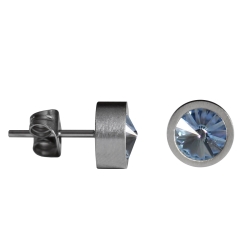 Ohrstecker Edelstahl mit Kristall in verschiedenen Farben