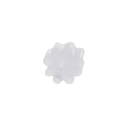 144 x Ohrstecker Stopper transparent gerillt