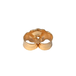 Ohrsteckerpoussette 5 mm 750er Gold Butterfly-Verschluss 18 Karat