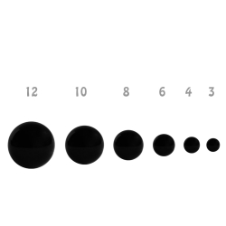 10 x Onyx Kugel angebohrt oder durchbohrt Perlengröße 3-12mm