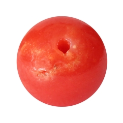Rote Korallenkugel sardegna angebohrt Perlengröße 5,5mm