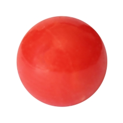 Rote Korallenkugel sardegna angebohrt Perlengröße 3mm
