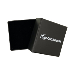 Schmuckbox Santiago Ohrringe Geschenkbox Ohrstecker in schwarz 50x50x22mm