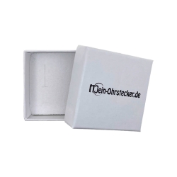 Schmuckbox Santiago Ohrringe Geschenkbox Ohrstecker in weiß 50x50x22mm
