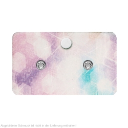 50 x Schmuckkarten für Ohrschmuck mit Aquarellmuster