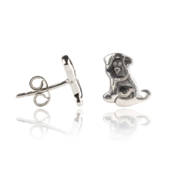 Ohrstecker 925 Sterling Silber mit Hündchen