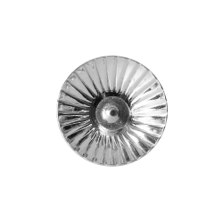 Ohrstecker Rohling 585 Weißgold 14kt mit Schale 4mm für Perlen