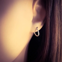 Creolen Ohrringe 925 Sterling Silber 12mm