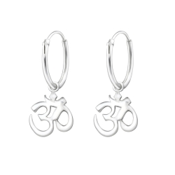 Creolen Ohrringe 925 Sterling Silber Omkar