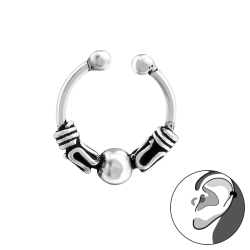 925 Sterling Silber Ear Cuff Bali Ohrklemme