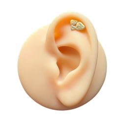 Helix Ohrpiercing 925 Sterling Silber Herzen in verschiedenen Farben
