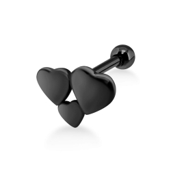 Helix Ohrpiercing 925 Sterling Silber Herzen in verschiedenen Farben