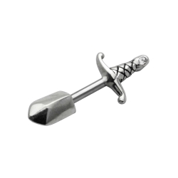 Ohrring Helix Ohrpiercing 925 Sterling Silber Schwert mit Strassstein in verschiedenen Farben