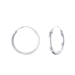 925 Sterling Silber Creolen Ohrringe 18mm