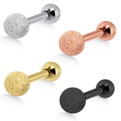 Ohrring Helix Ohrpiercing 925 Sterling Silber Kugel diamantiert in verschiedenen Farben