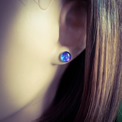 Ohrringe Ohrstecker 925 Sterling Silber Galaxie