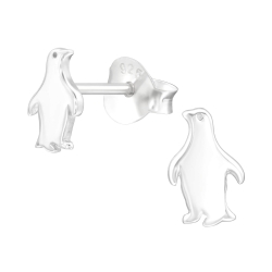 Kinderohrstecker Ohrringe 925 Sterling Silber mit Pinguin