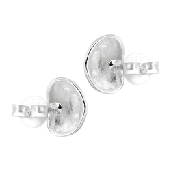 Ohrringe Ohrstecker 925 Sterling Silber mit Bohne