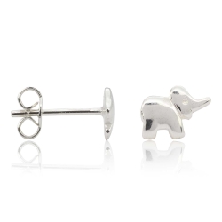 925 Sterling Silber Ohrstecker mit Elefant