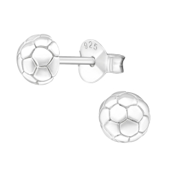 Ohrstecker 925 Sterling Silber mit Fußball