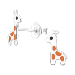 Ohrringe Kinder Ohrstecker 925 Sterling Silber mit Giraffe