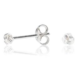 Ohrstecker 925 Sterling Silber mit Knoten