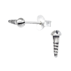 Ohrstecker 925 Sterling Silber mit Schraube