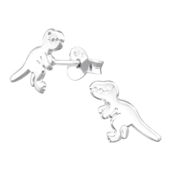 Ohrstecker 925 Sterling Silber Kinder Dinosaurier T-Rex