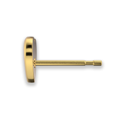 Chirurgenstahl Ohrstecker vergoldet Glitterline mit Herz in transparent Studex Sensitive