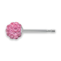 Studex Sensitive Tiny Tips Chirurgenstahl Ohrstecker Feuerball 4,5mm in pink